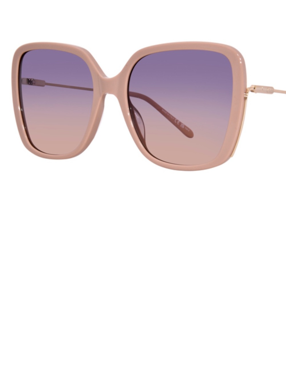 Chloe CH0173S 003 Sunglasses Women's Nude/Gold Square Shape 57mm